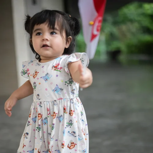 Girls' Flutter Sleeve Dress | No Otter Place I’d Be - Image 5